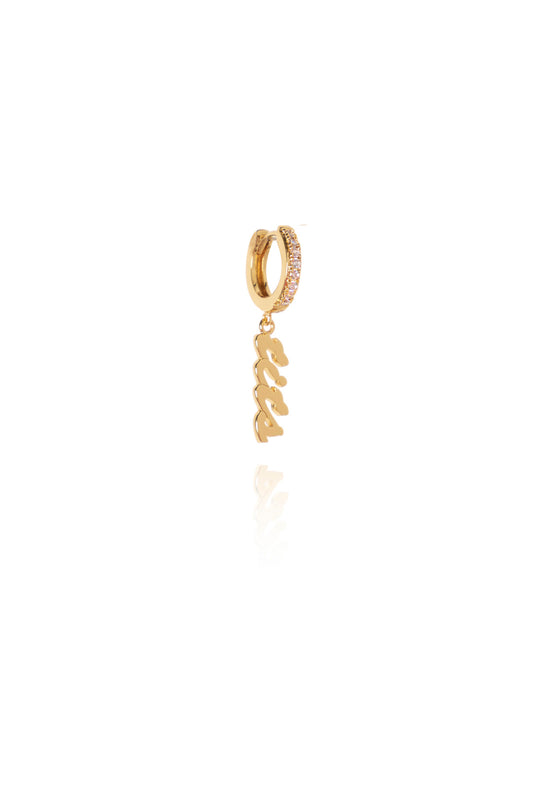 TITS CRYSTAL EARRING GOLD by T.I.T.S.