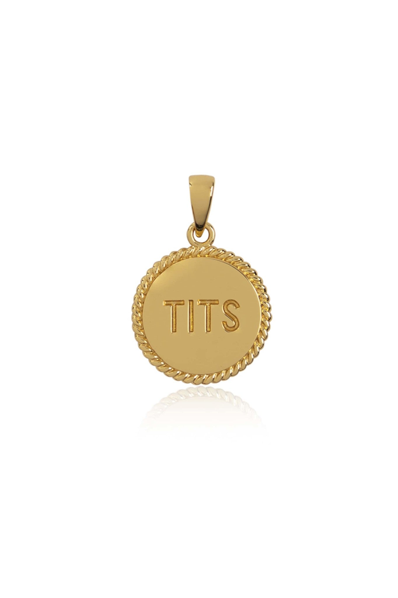 TWO SIDES PENDANT GOLD by T.I.T.S.