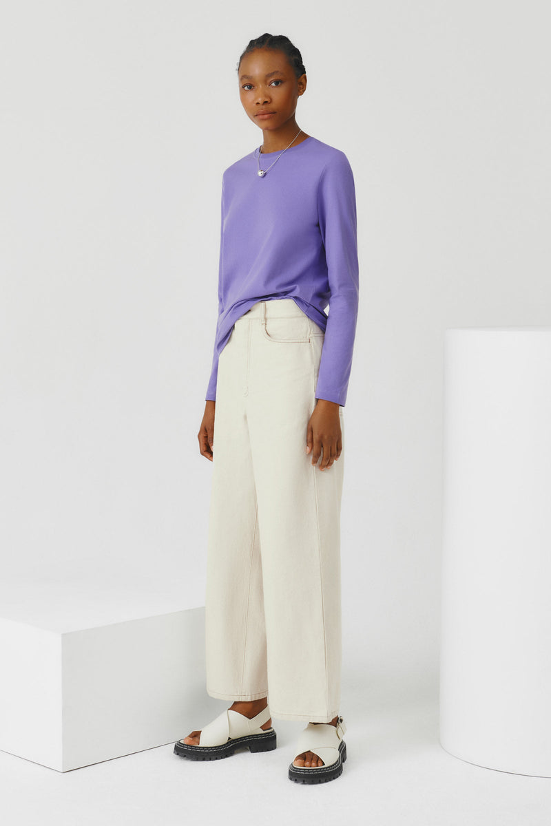 Long Sleeve Top Violet by Kowtow