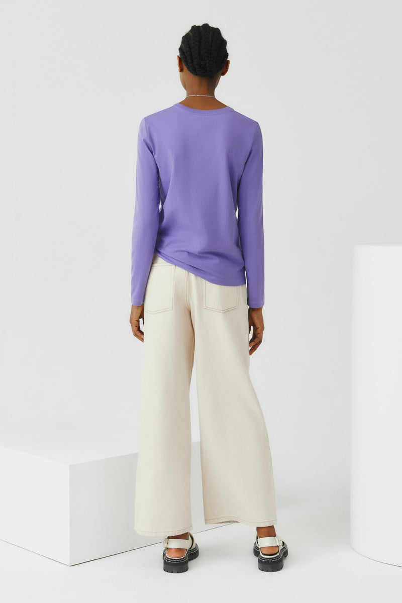 Long Sleeve Top Violet by Kowtow