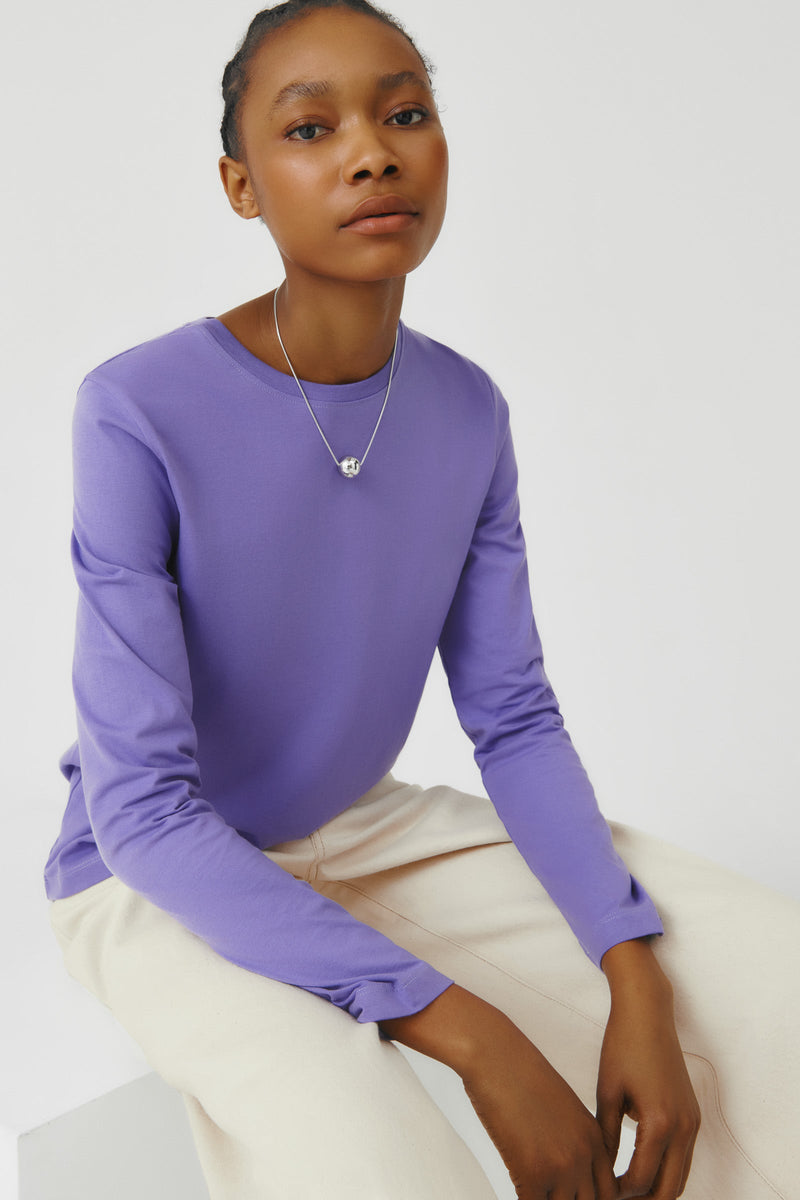 Long Sleeve Top Violet by Kowtow