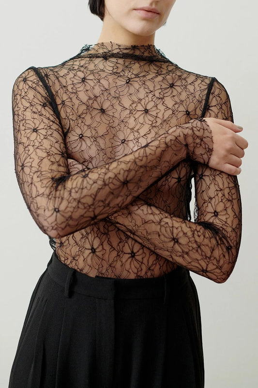 Karen Lace Top Black by Hofmann Copenhagen