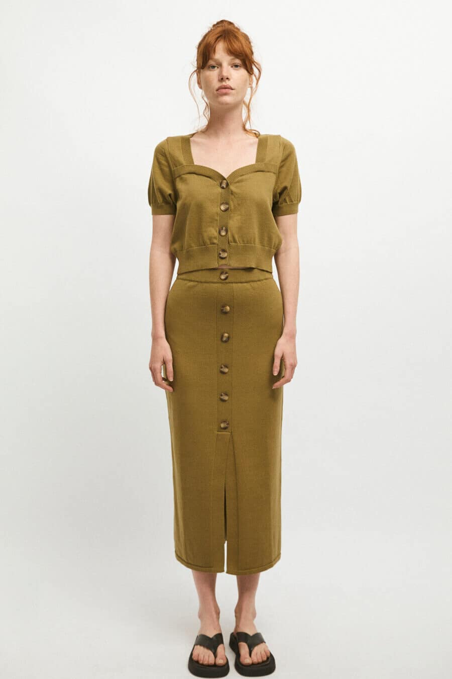 Teodora Skirt Khaki by Rita Row