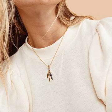 Mini Quill Delicate Necklace by Soko