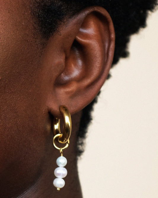 Triple Pearl Earrings by T.I.T.S.