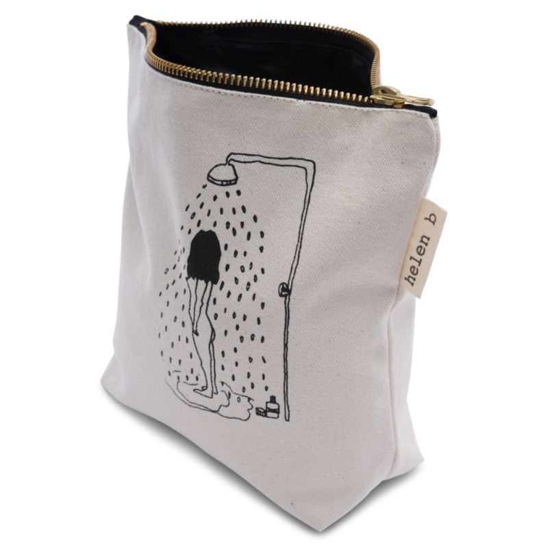 Small toilet bag shower girl by Helen B